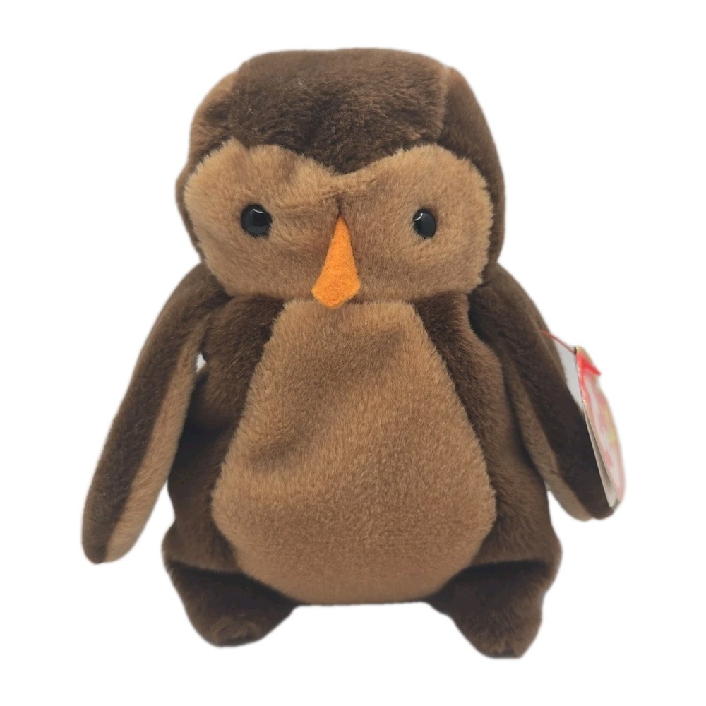 1995 Ty Beanie Baby "Hoot" Retired Owl BB15‎